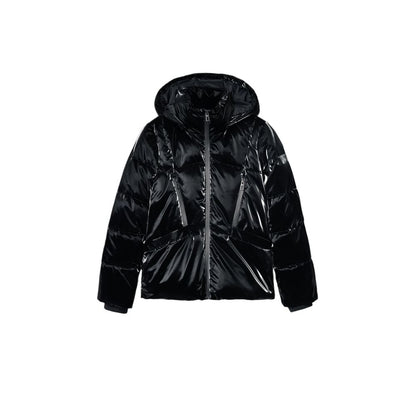  - Black Polyester Jackets & Coat