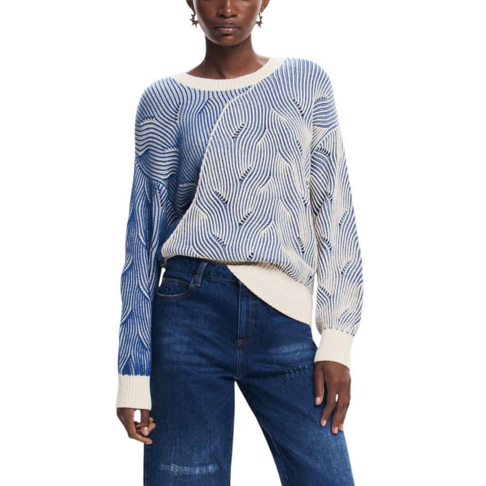  - Blue Cotton Sweater