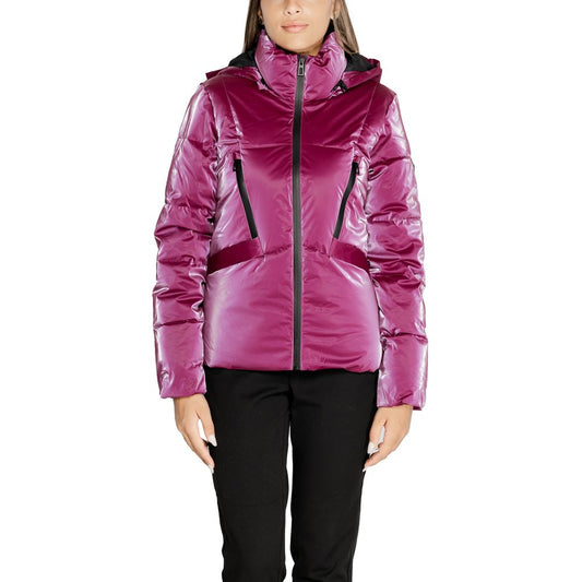  - Purple Polyester Jackets & Coat