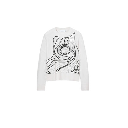  - White Cotton Sweater