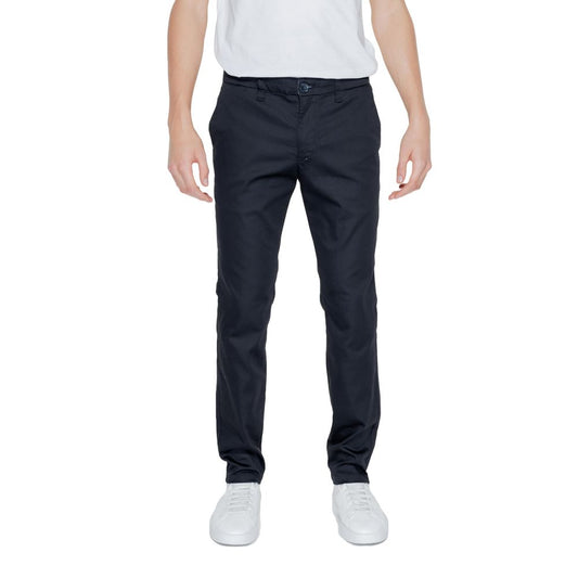  - Black Cotton Jeans & Pant