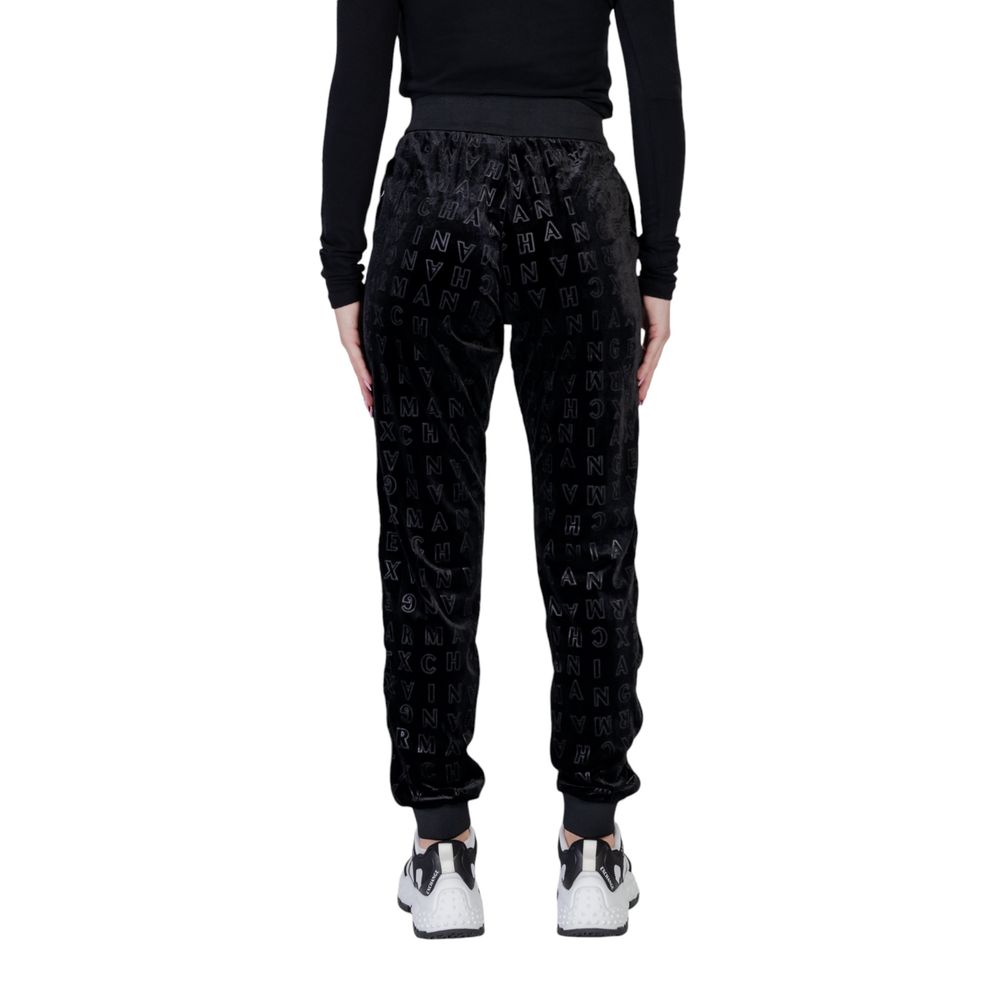  - Black Polyester Jeans & Pant