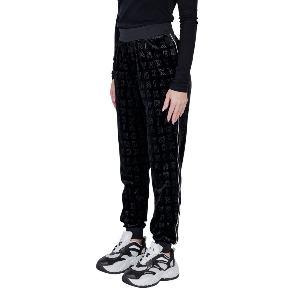  - Black Polyester Jeans & Pant