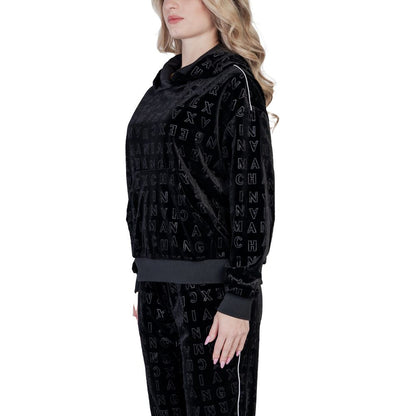 Armani Exchange Black Polyester Hoodie