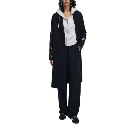  - Black Polyester Jackets & Coat