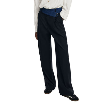  - Blue Polyester Jeans & Pant