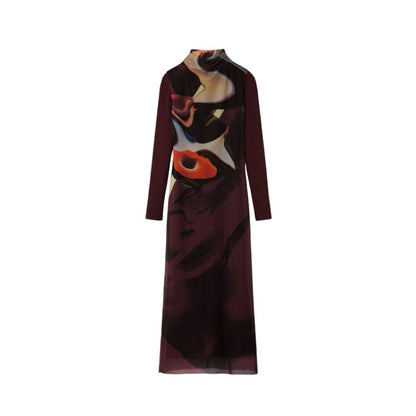  - Brown Polyester Dress