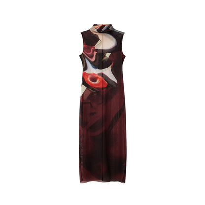  - Brown Polyester Dress