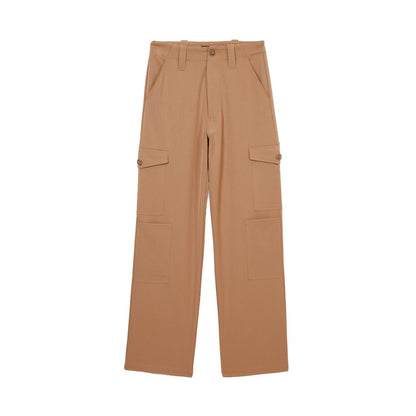  - Beige Polyester Jeans & Pant