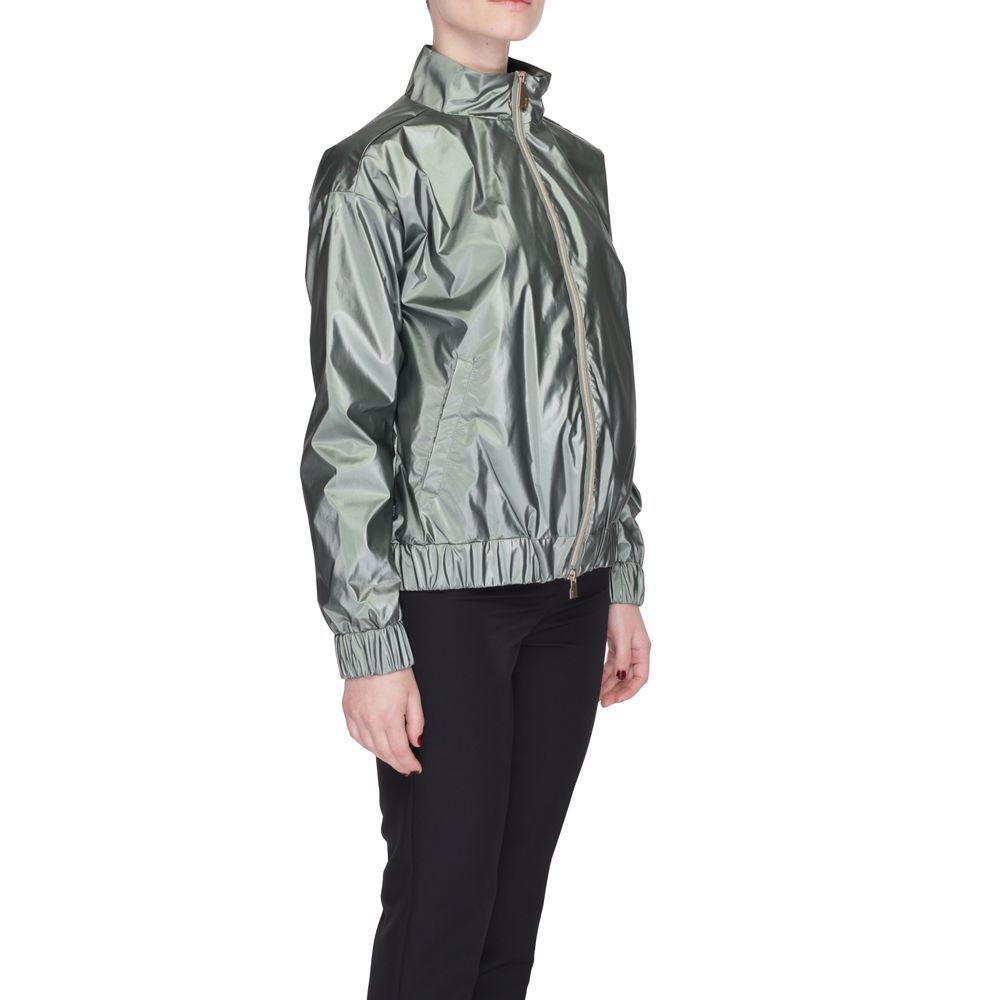  - Green Polyester Jackets & Coat