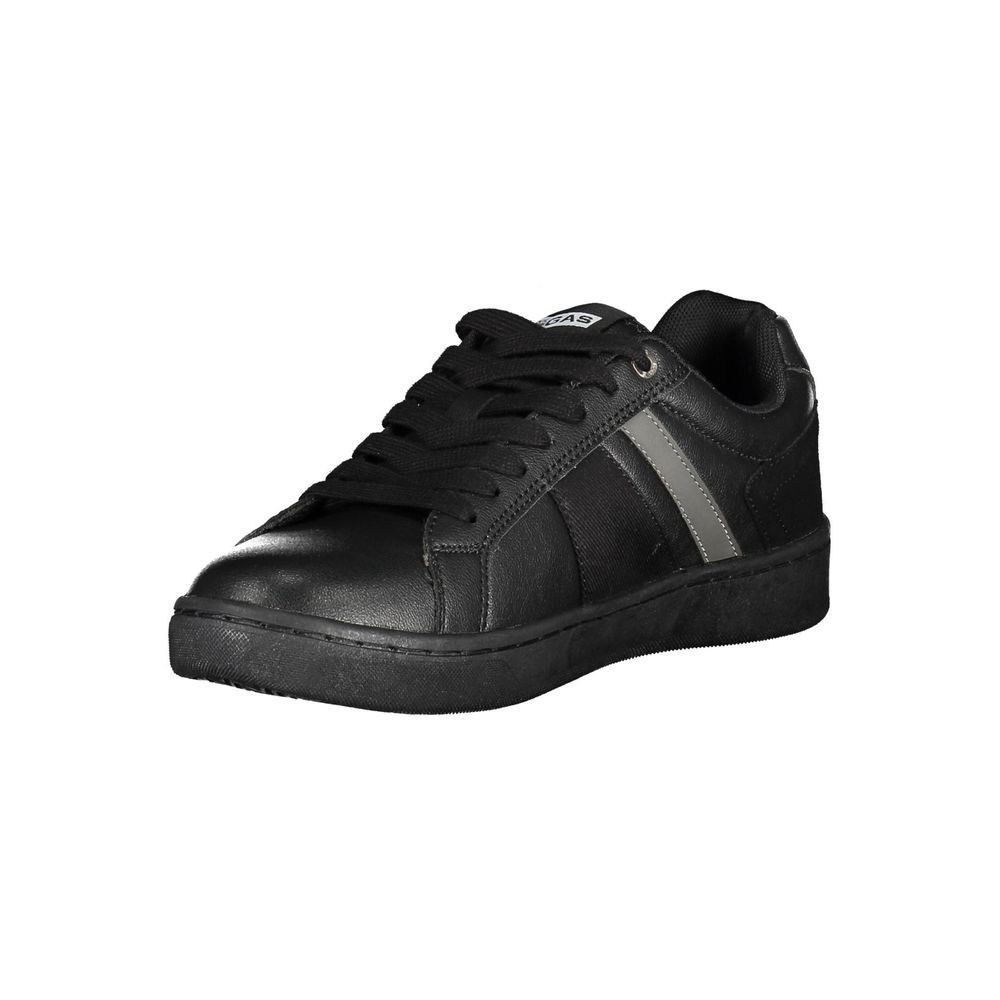 Black Artificial Leather Sneaker