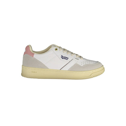 White Artificial Leather Sneaker