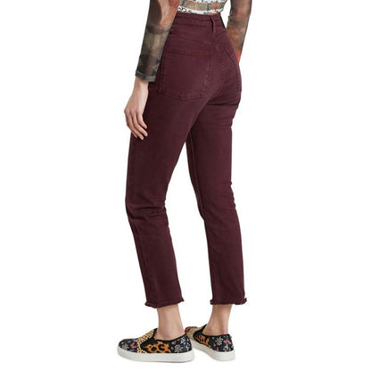  - Bordeaux Cotton Jeans & Pant