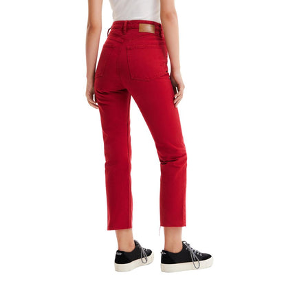  - Bordeaux Cotton Jeans & Pant