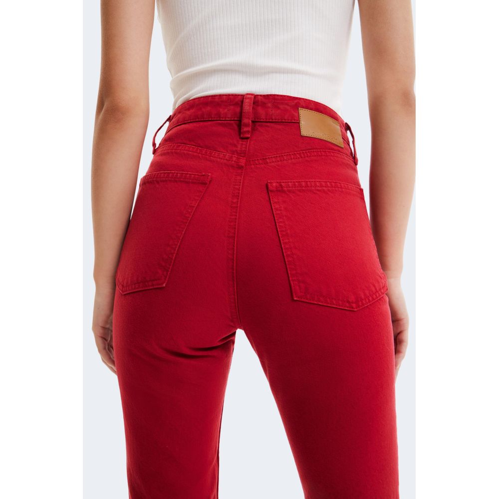  - Bordeaux Cotton Jeans & Pant