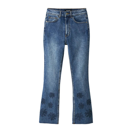  - Blue Cotton Jeans & Pant