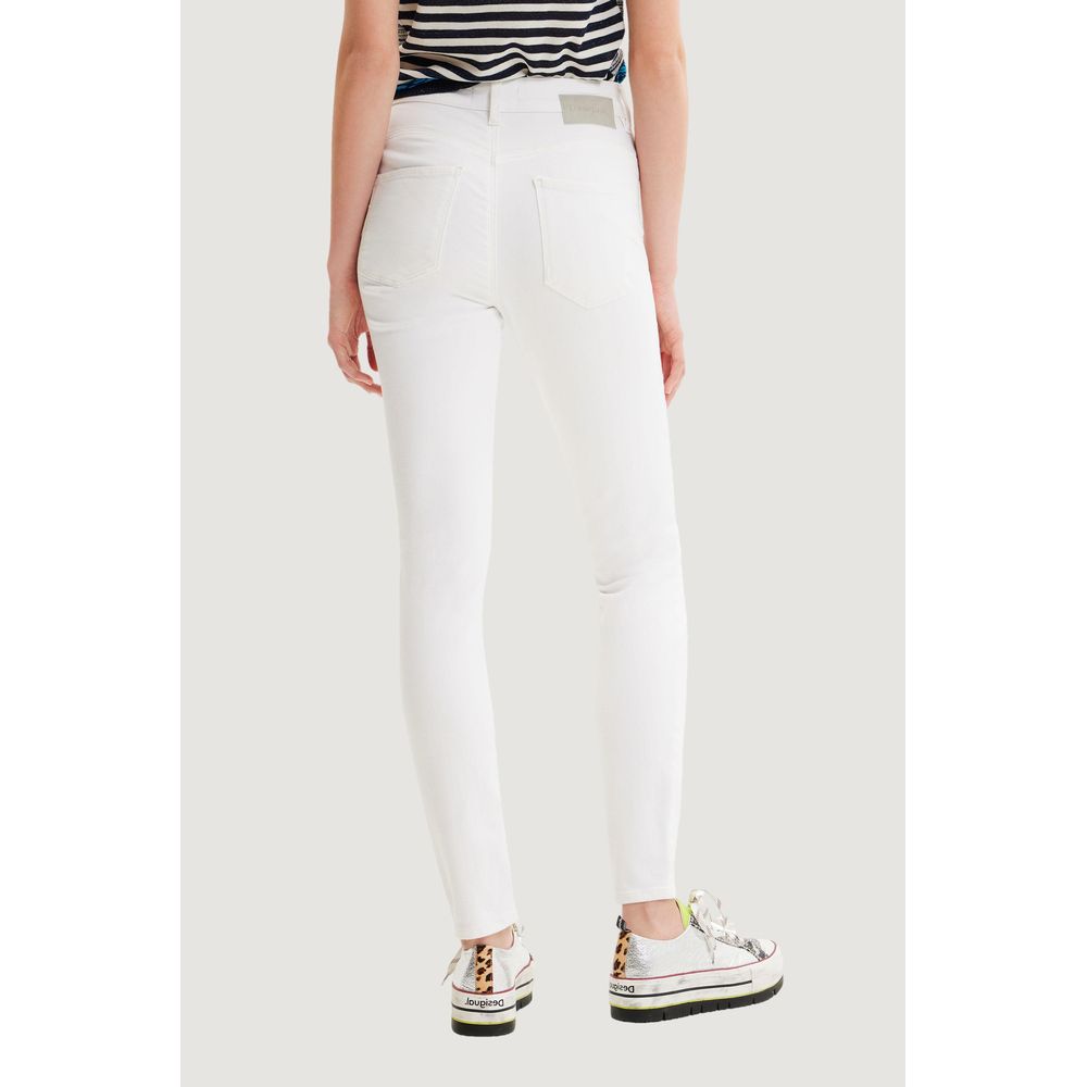  - White Cotton Jeans & Pant