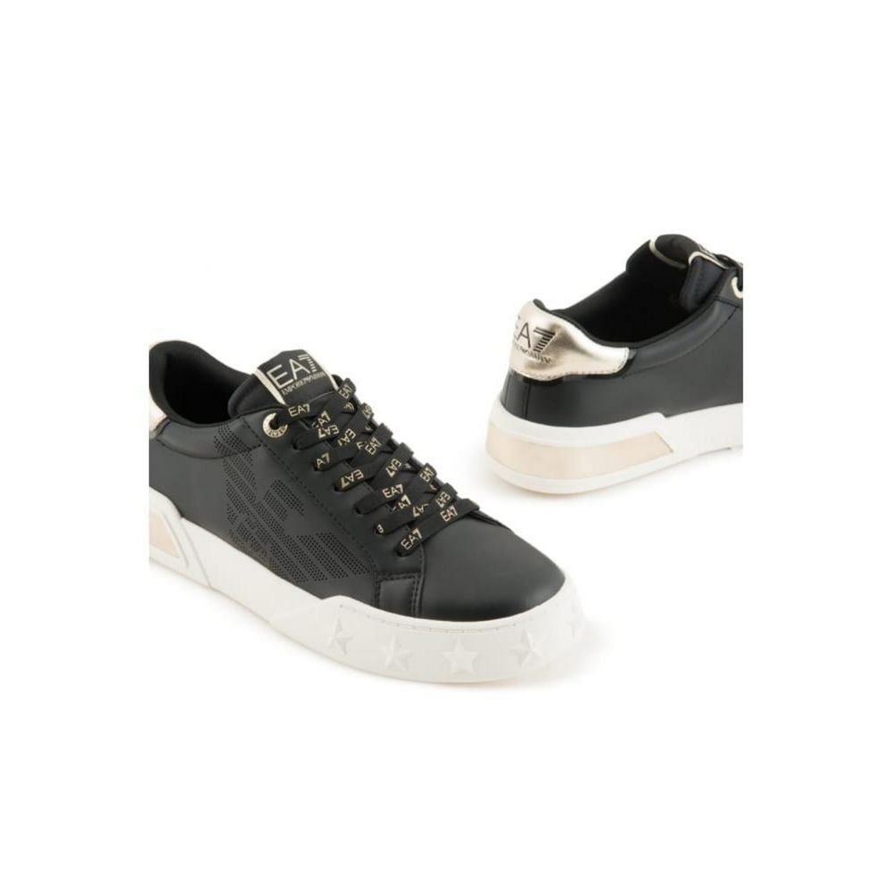  - Black And White Polyester Sneaker