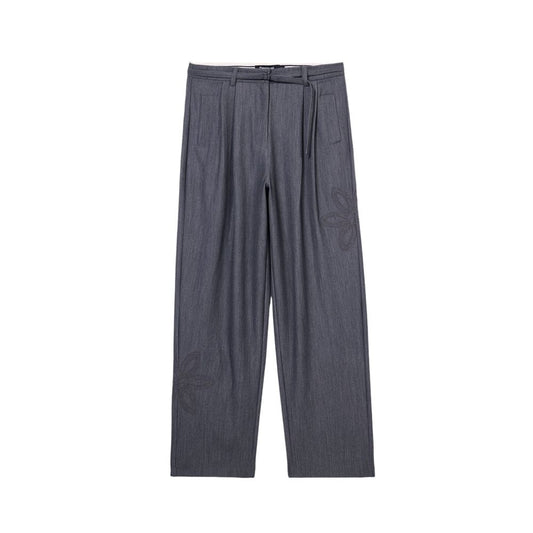  - Gray Polyester Jeans & Pant