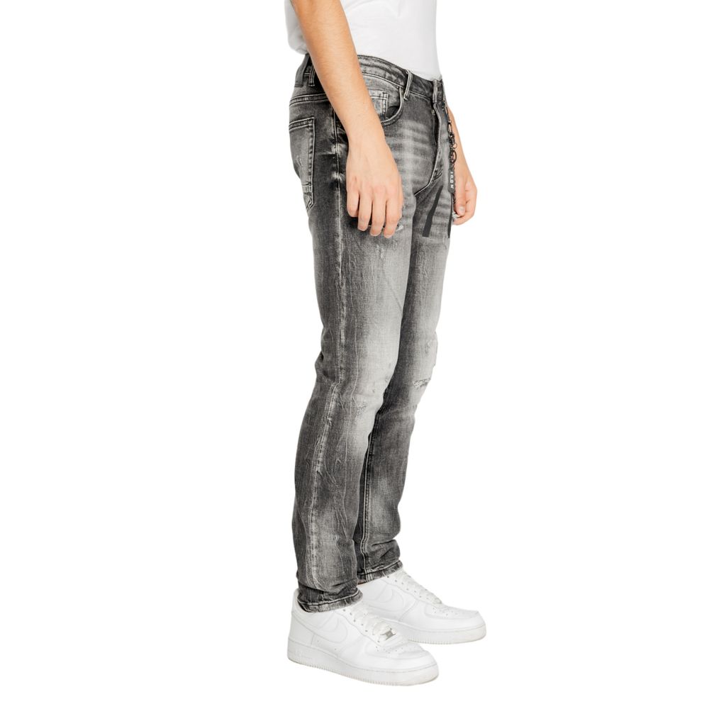  - Gray Cotton Jeans & Pant