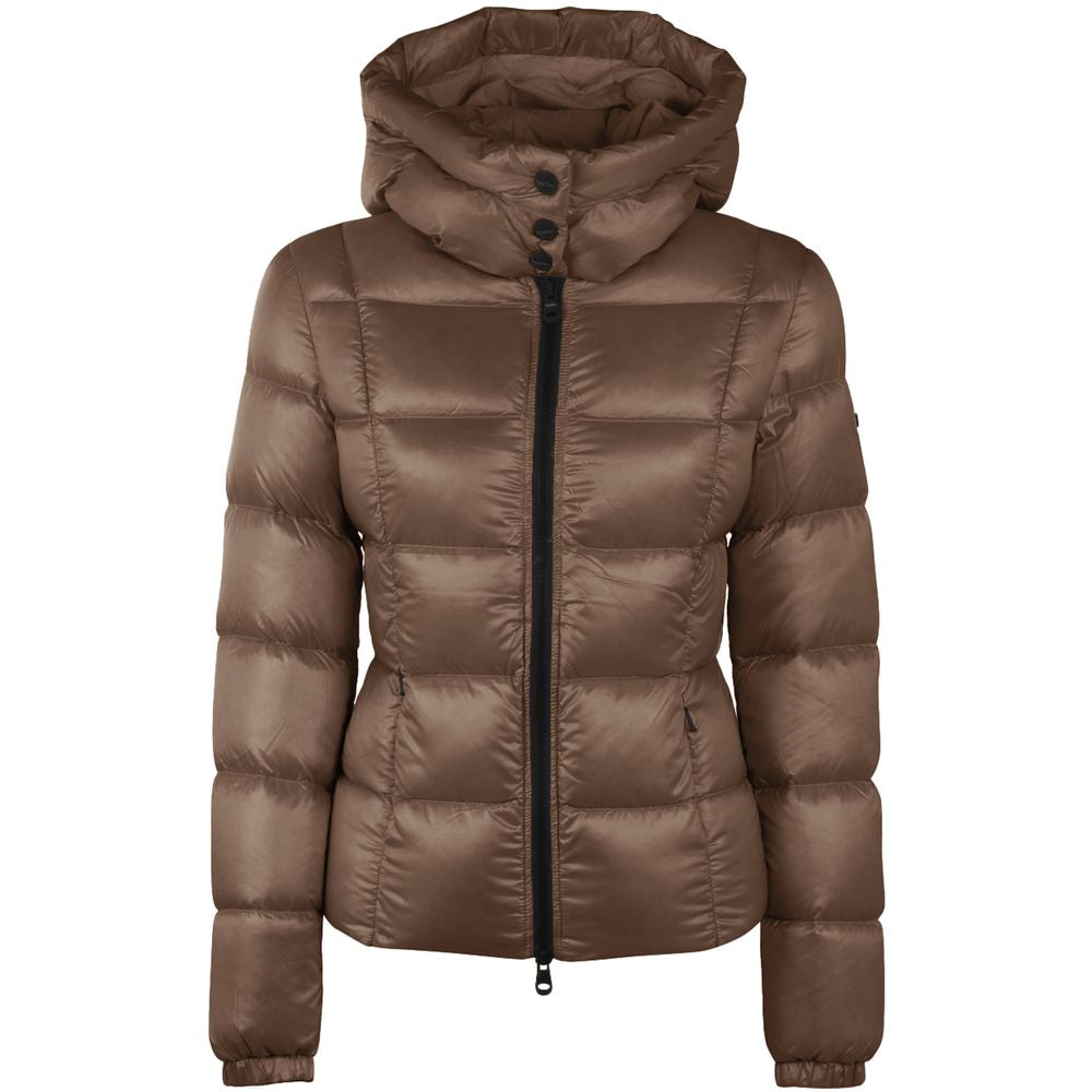  - Brown Nylon Jackets & Coat