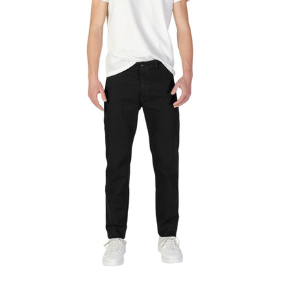  - Black Cotton Jeans & Pant