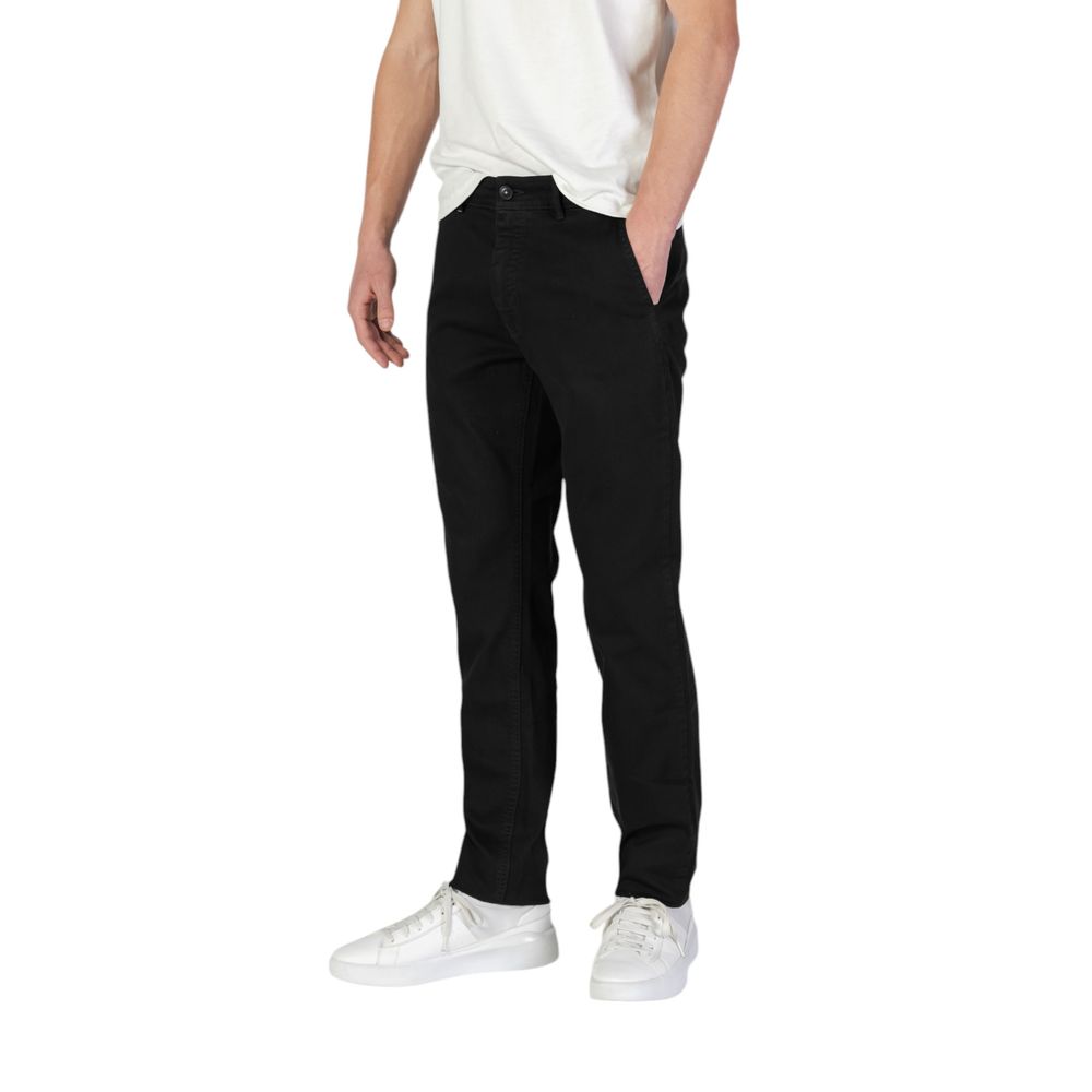  - Black Cotton Jeans & Pant