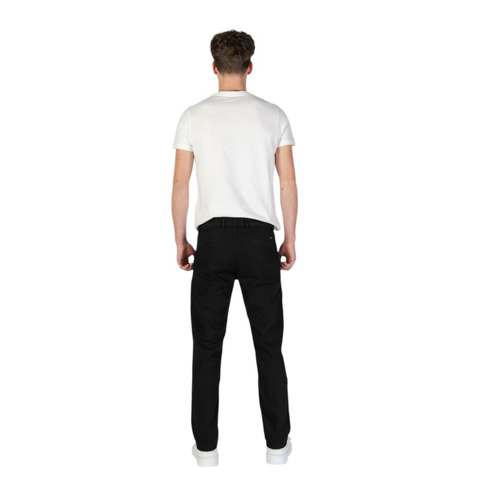  - Black Cotton Jeans & Pant