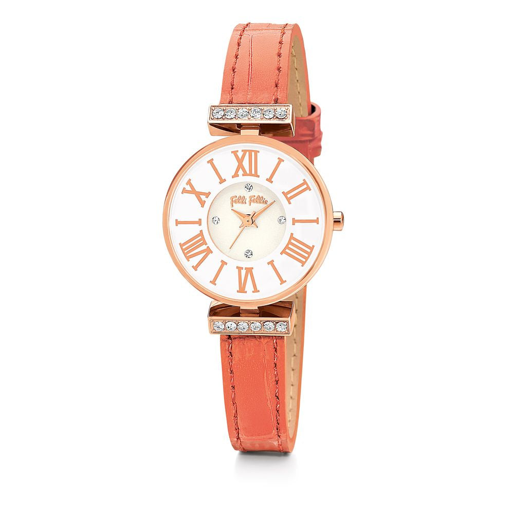 Orange Leather Watch