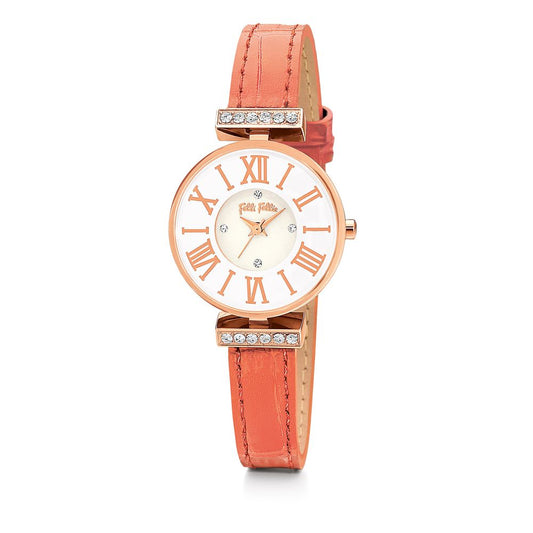  - Orange Leather Watch