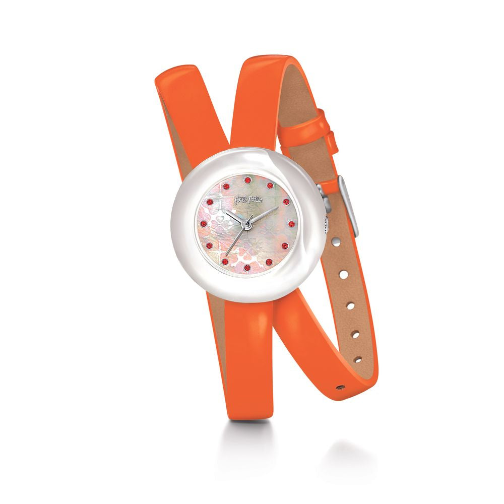  - Orange Leather Watch