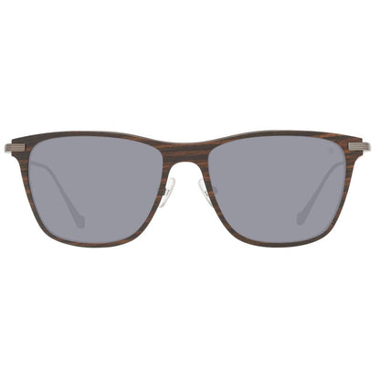  - Gray Wood And Metal Sunglasses