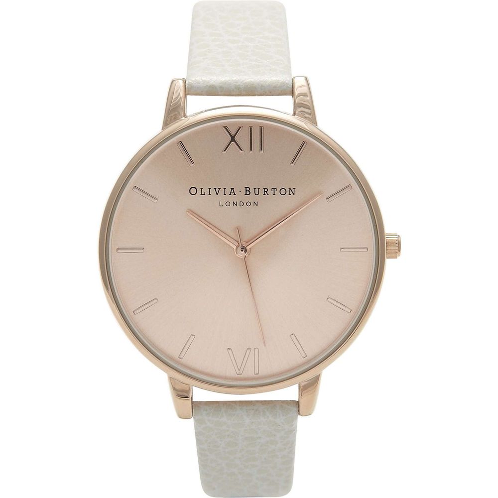  - Beige Synthetic Leather Watch