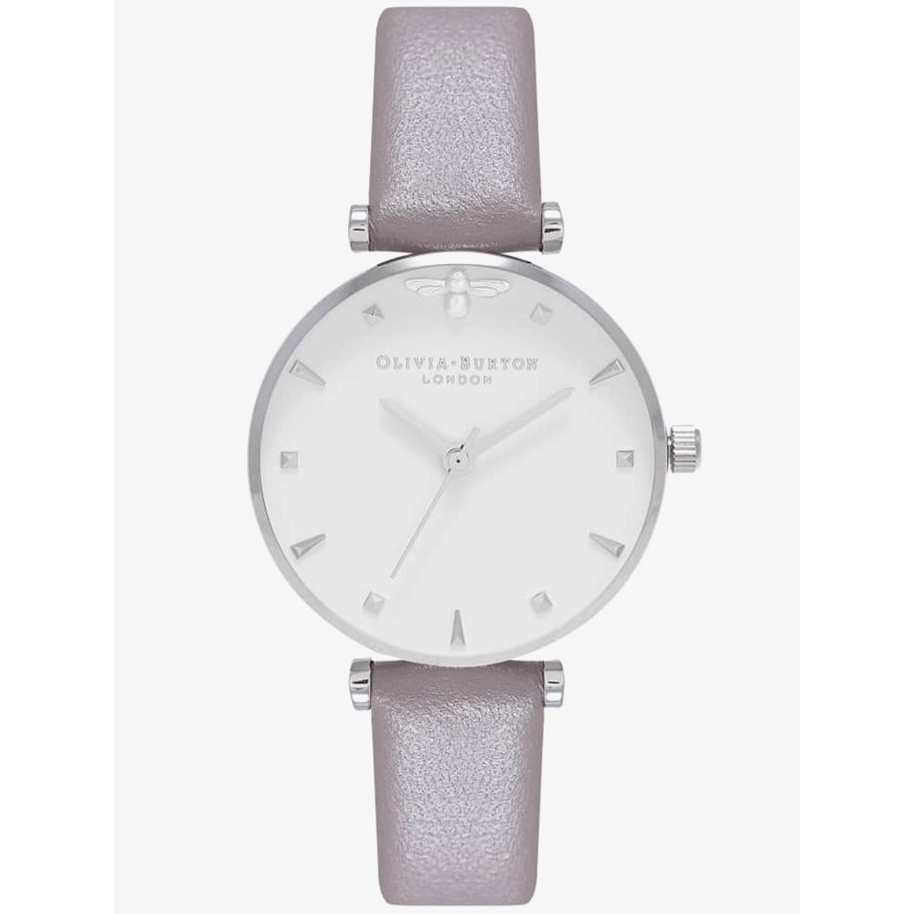 Gray Synthetic Leather Watch