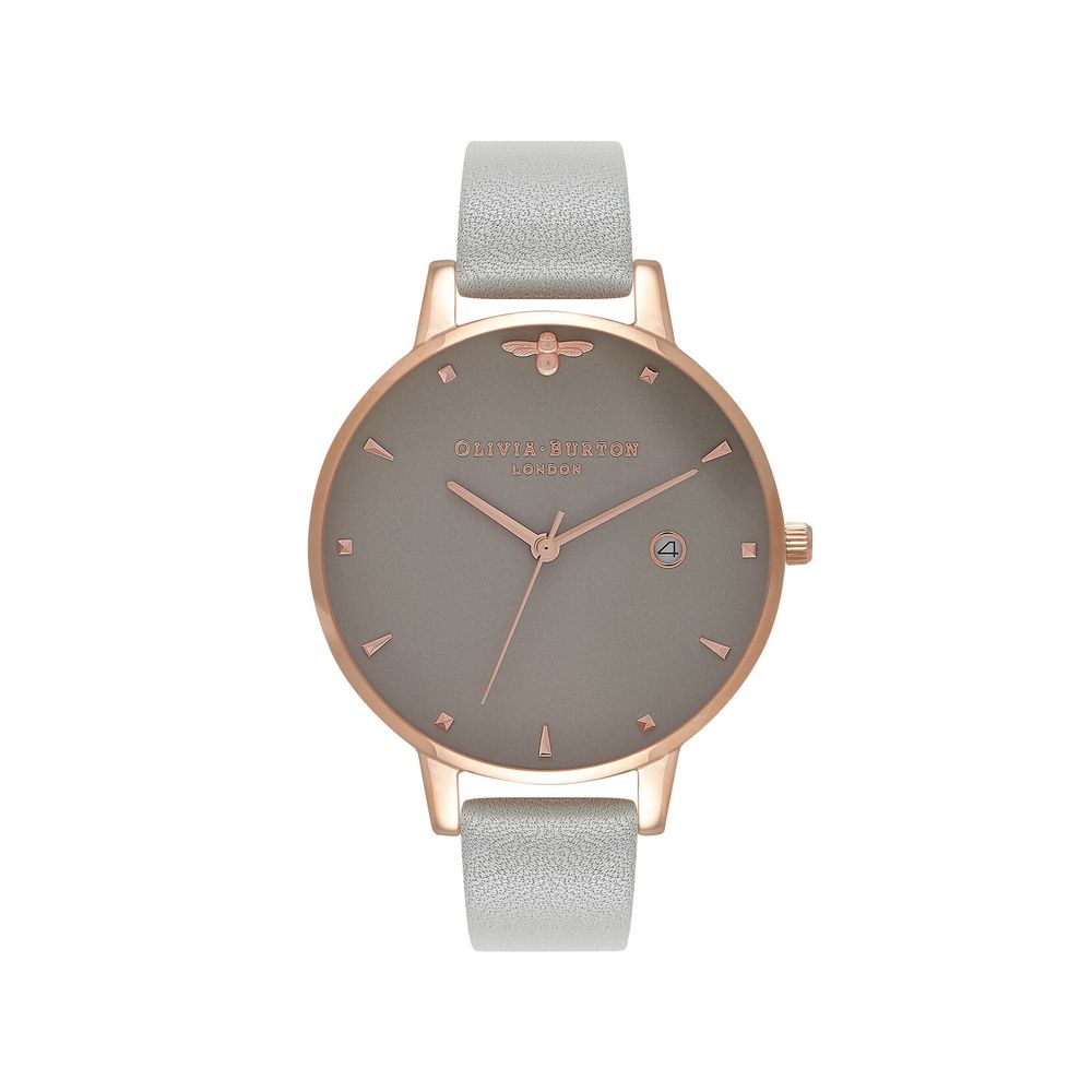  - Gray Synthetic Leather Watch