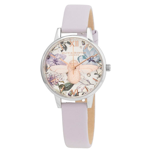  - Purple Synthetic Leather Watch