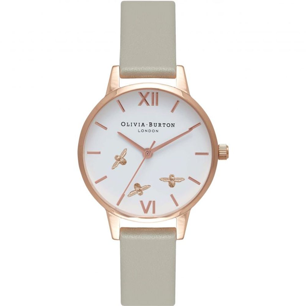  - Gray Synthetic Leather Watch