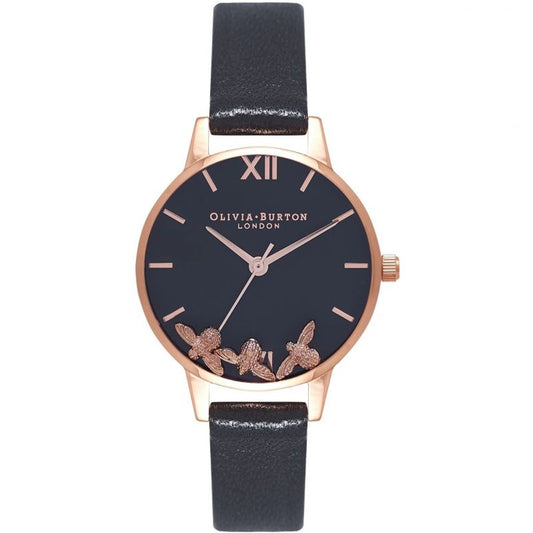  - Black Synthetic Leather Watch