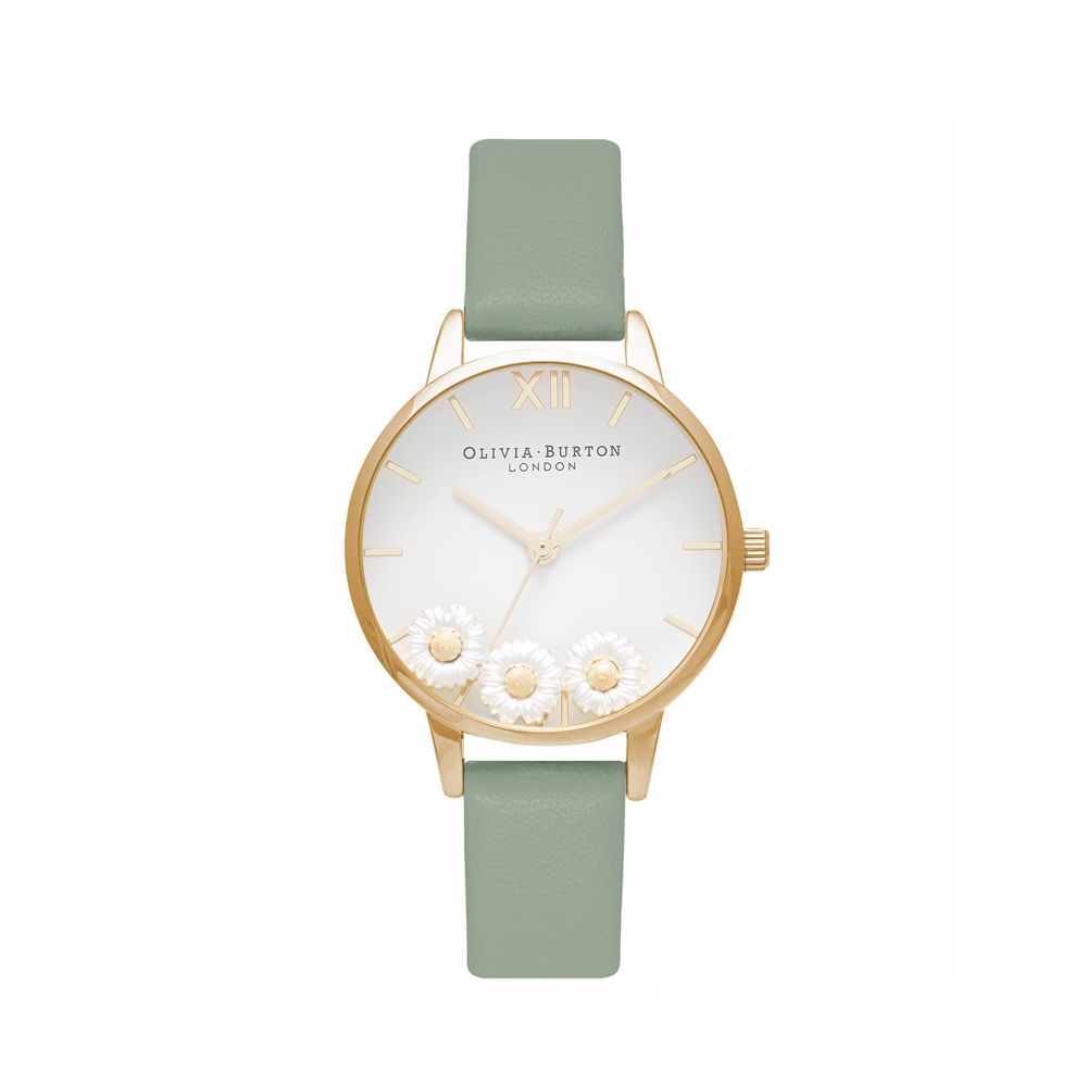  - Green Synthetic Leather Watch