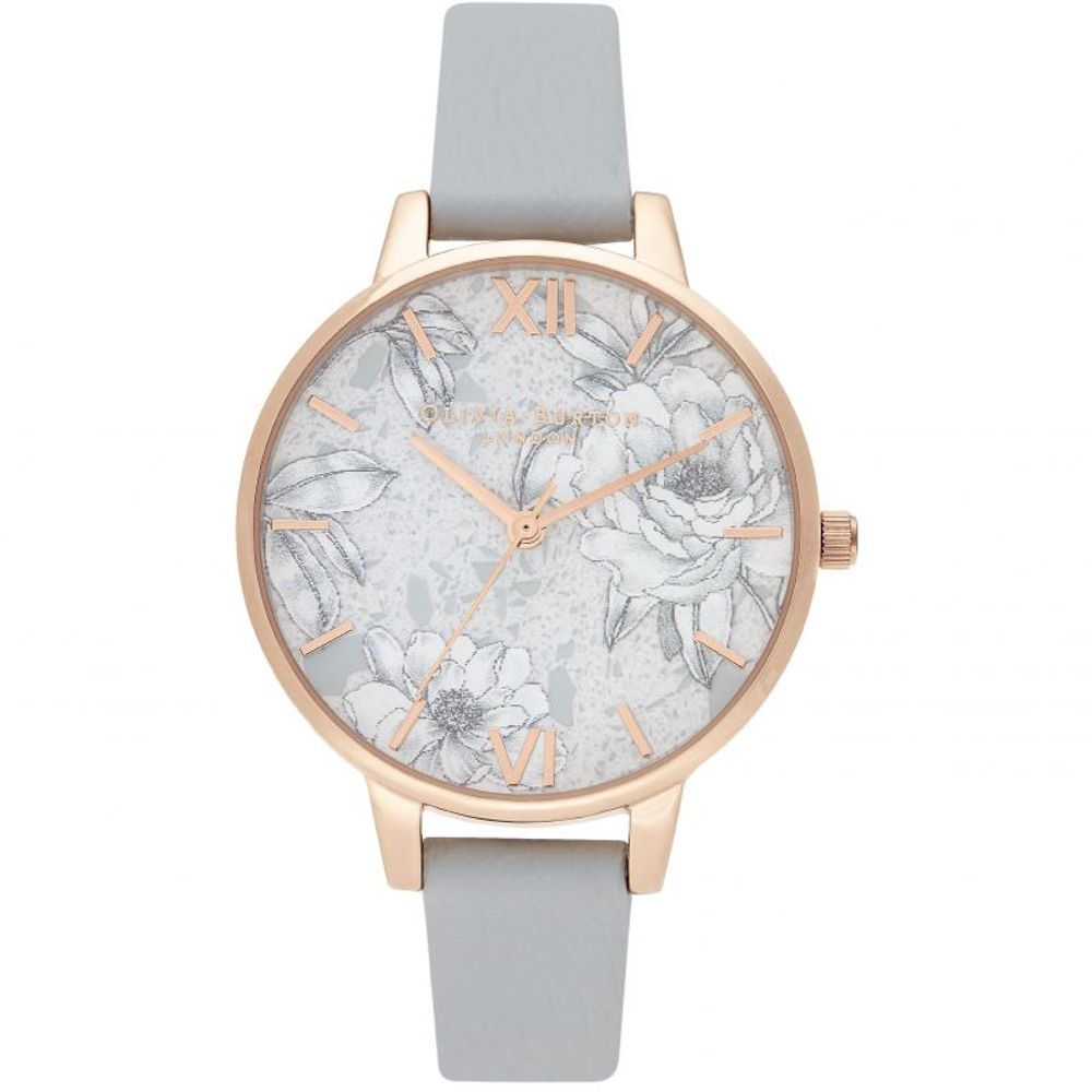  - Gray Synthetic Leather Watch