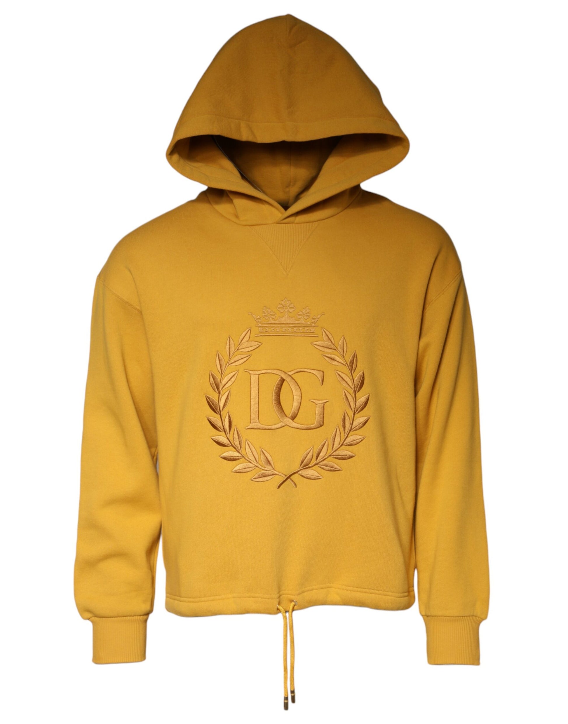 Dolce & Gabbana Mustard DG Hooded Men Sweatshirt