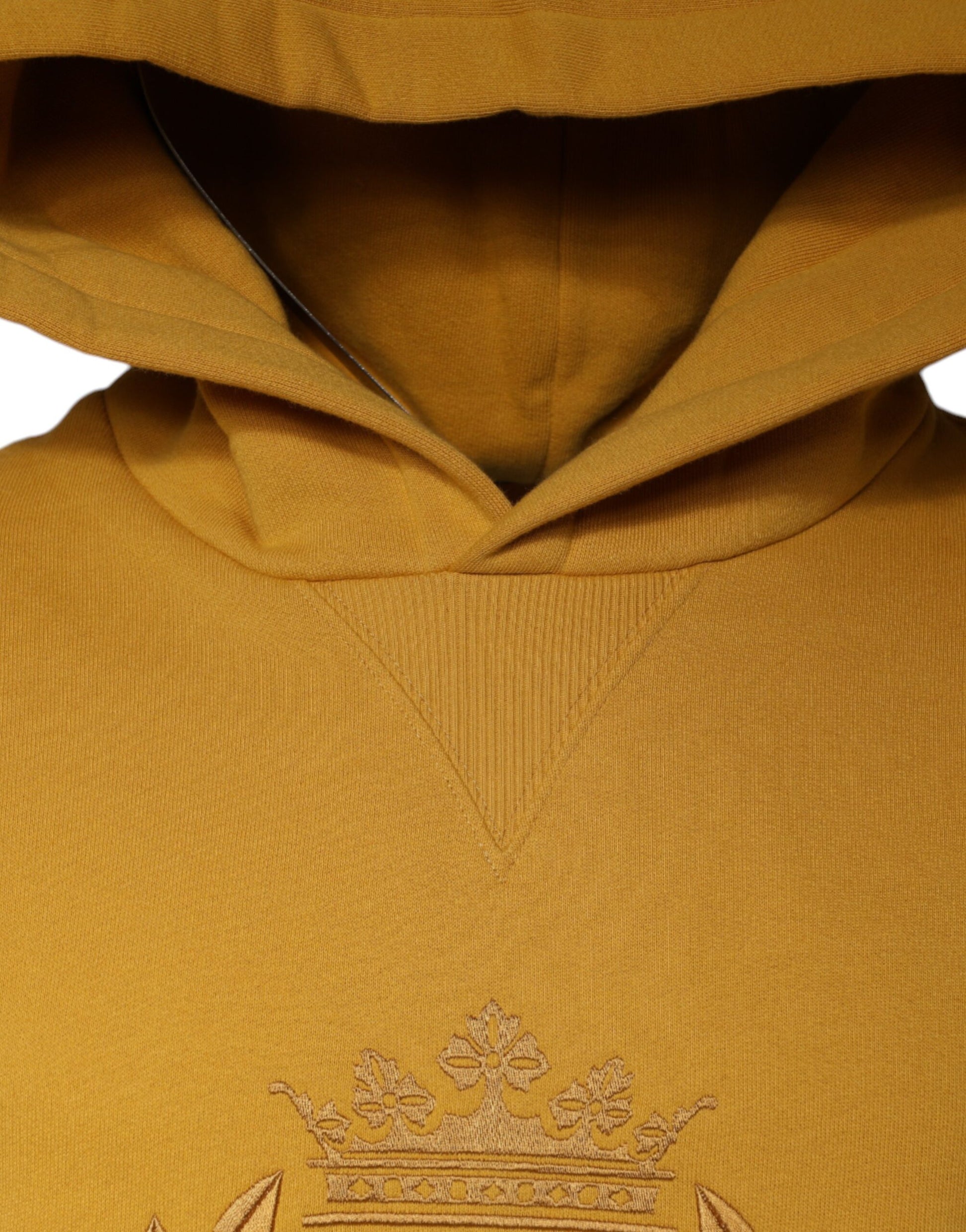 Dolce & Gabbana Mustard DG Hooded Men Sweatshirt