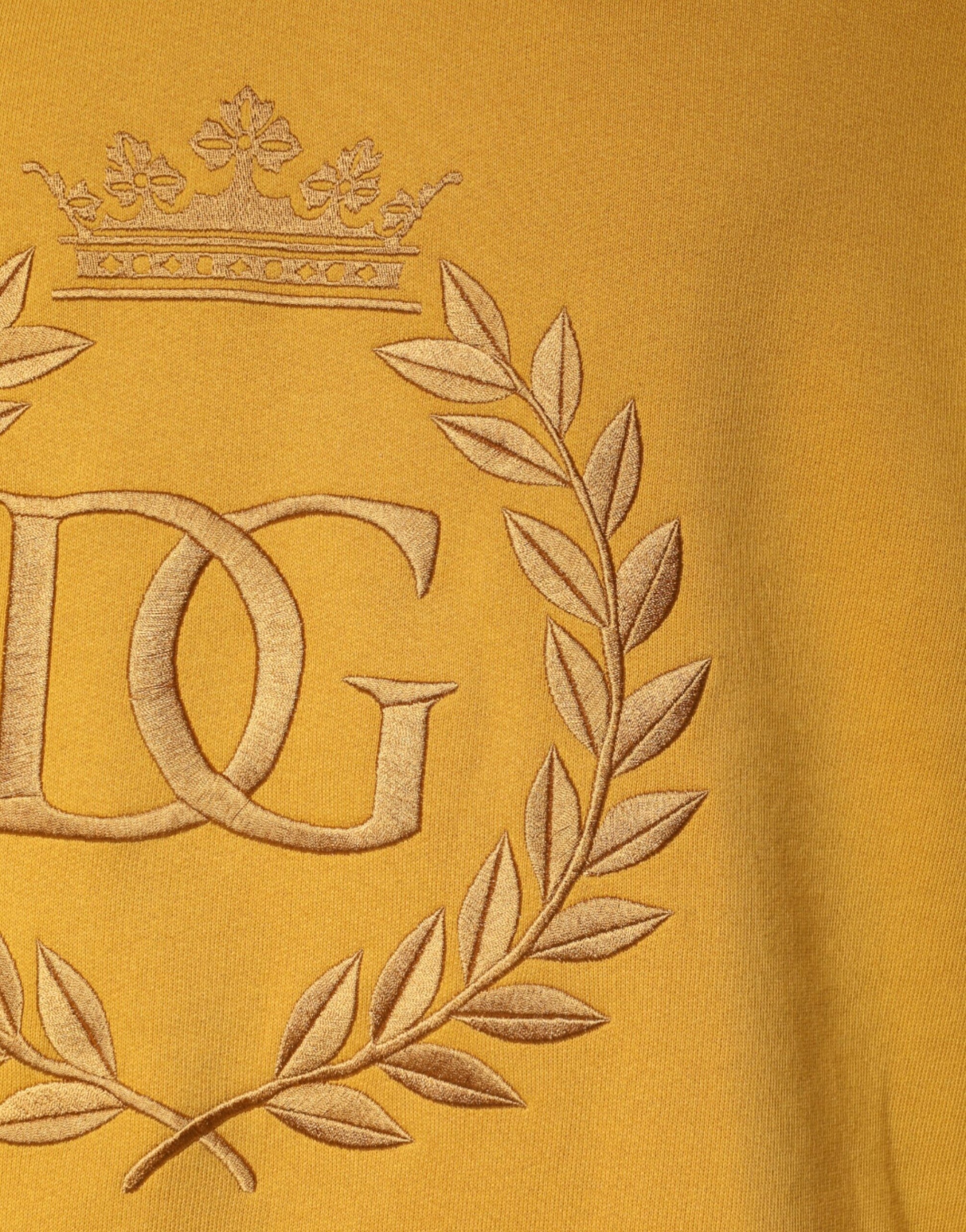 Dolce & Gabbana Mustard DG Hooded Men Sweatshirt