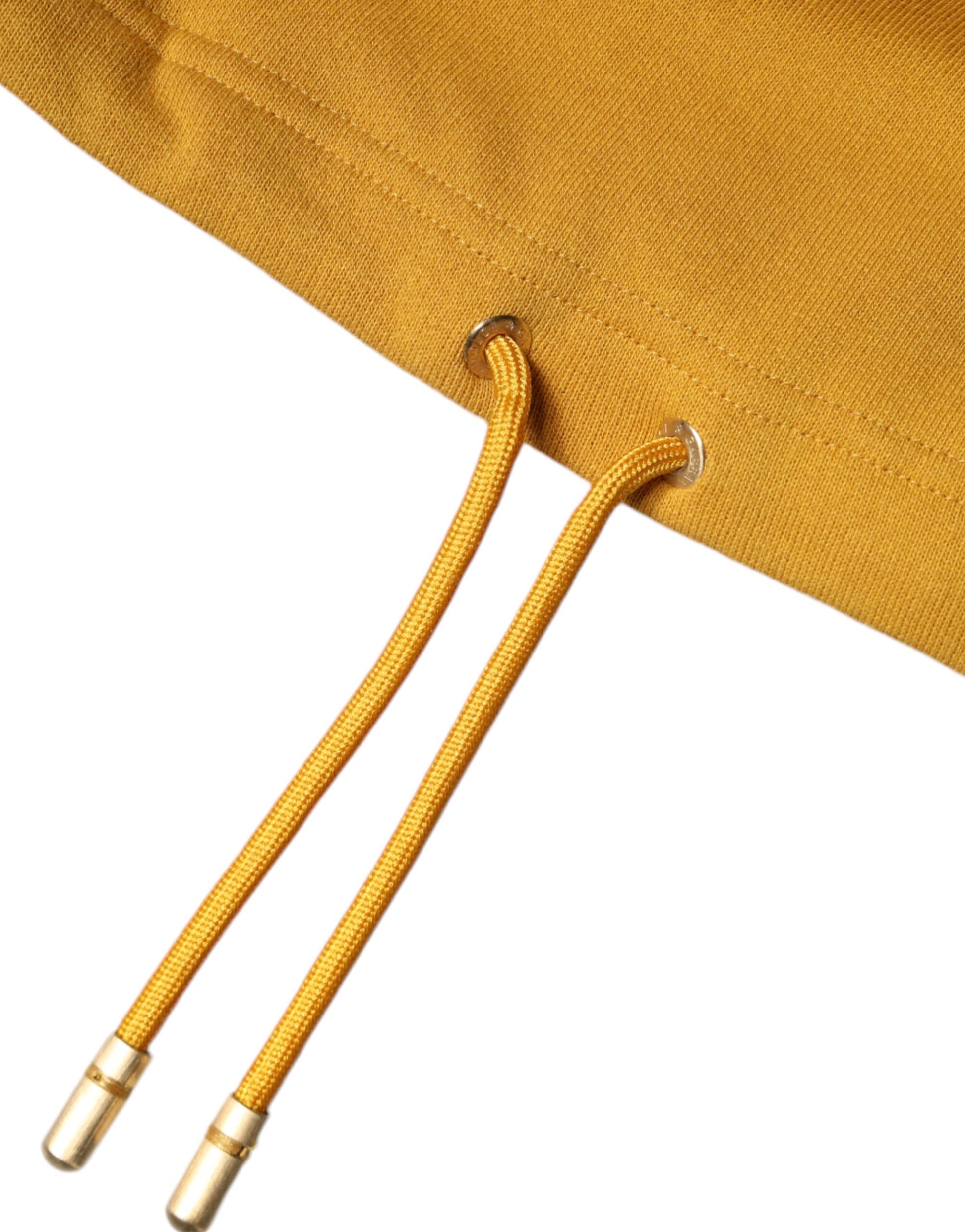 Dolce & Gabbana Mustard DG Hooded Men Sweatshirt