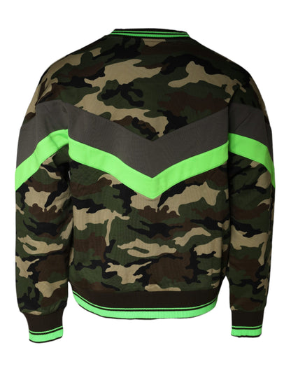 Multicolor Camouflage Sweatshirt Sweater