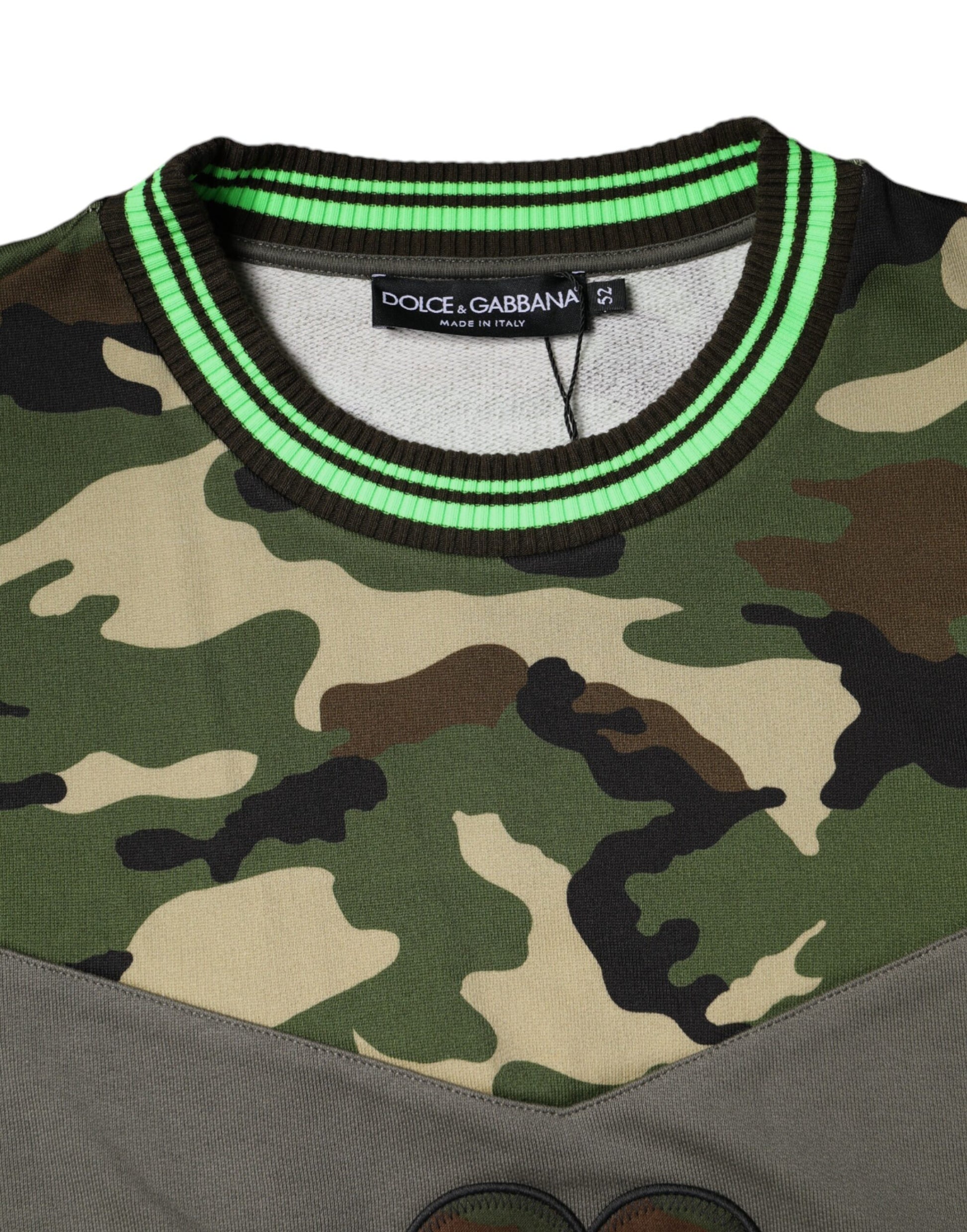 Dolce & Gabbana Multicolor Camouflage Sweatshirt