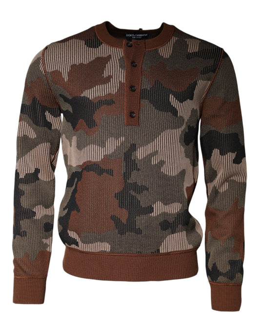 Army Camouflage Pullover Sweater