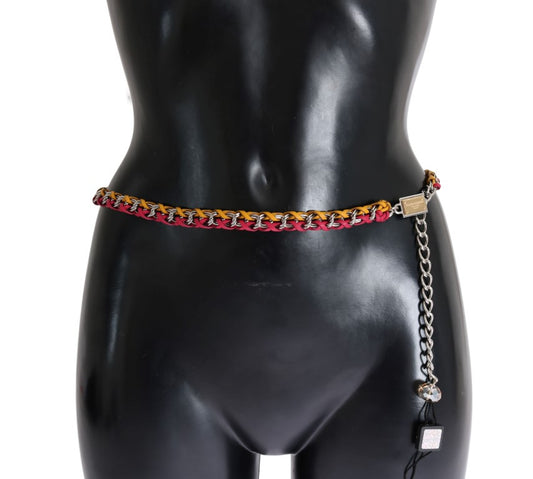  - Elegant Multicolor Crystal-Embellished Belt