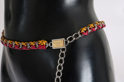  - Elegant Multicolor Crystal-Embellished Belt