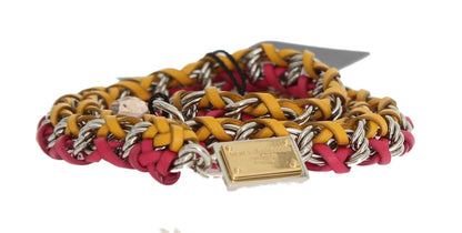  - Elegant Multicolor Crystal-Embellished Belt